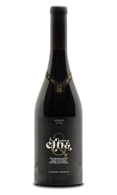 Botella de vino tinto Tercio de Elha
